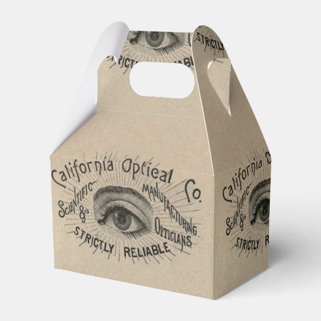 Eye Antique Advertising Optical Favour Box (Front Side)