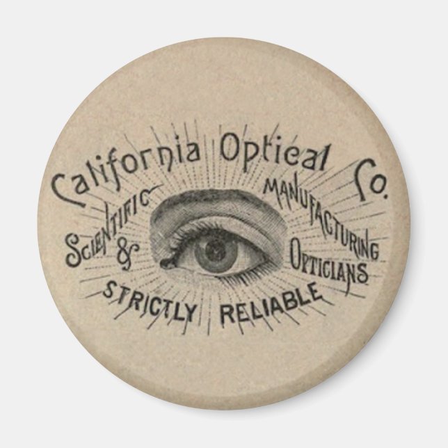 Eye Antique Advertising Optical Magnet (Front)