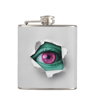 Eye Art Hip Flask