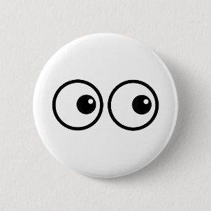 Eye Balls 6 Cm Round Badge
