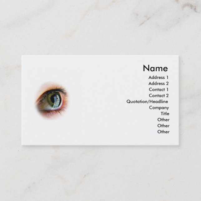 Eye Business Card (Front)
