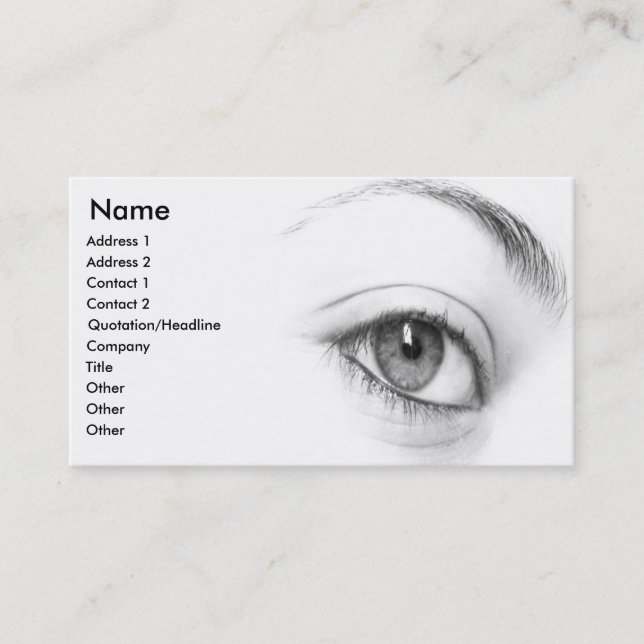 Eye Business Card (Front)