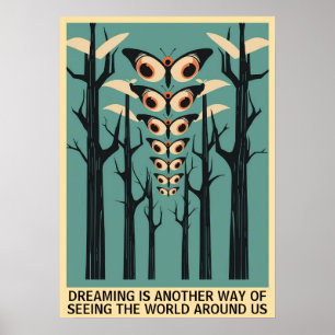 Eye Butterfly in Forest – Customisable Quote Poster