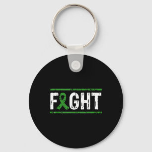 Eye Cancer Awareness Fight Cancer Green Ribbon  Key Ring