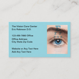 Eye Care Doctor Vision Centre Business Card