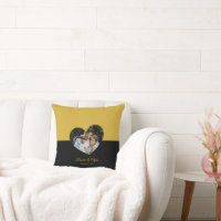 Eye-casing Heart Couple Gold and Black