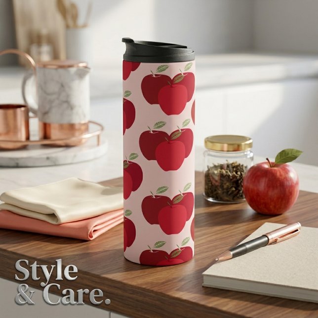 Eye Casing Modern Apple Pattern Thermal Tumbler (Eye Casing Modern Apple Pattern Thermal Tumbler)