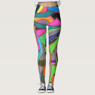 Eye catching & attention grabbing abstract leggings