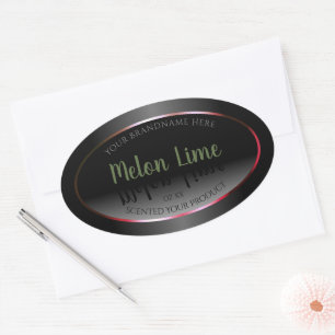 Eye Catching Black White Product Packaging Labels