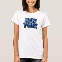 Eye-Catching Blue NEW YORK Print