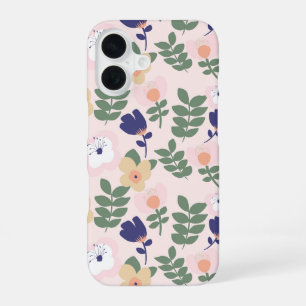 Eye-Catching Bold Flower Motif Phone Case – Colorf