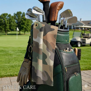 Eye Catching Camouflage Print Stylish Golf Towel