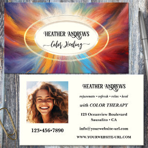 Eye Catching Colour Healing Business Card