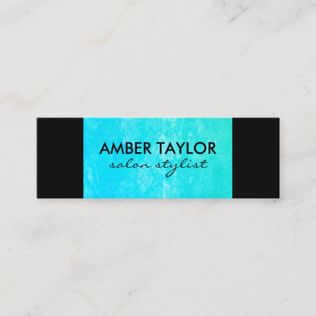 Eye Catching Colourful Grunge Mini Business Card (Front)