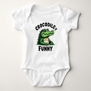 Eye-Catching Crocodile T-Shirt – Funny crocodile  Baby Bodysuit