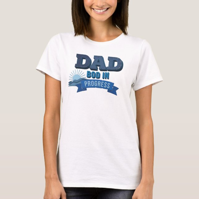 Eye-Catching DAD BOG PROGRESS Art Composition T-Shirt (Front)