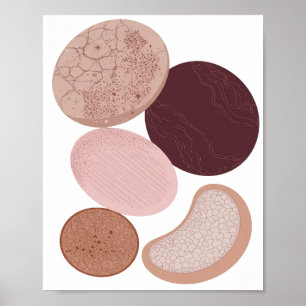 Eye-Catching Grey ABSTRACT ART Graphic Design Poster