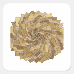 Eye-Catching Grey Abstract Sticker Art