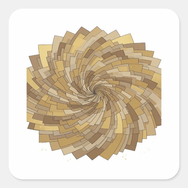 Eye-Catching Grey Abstract Sticker Art (Front)