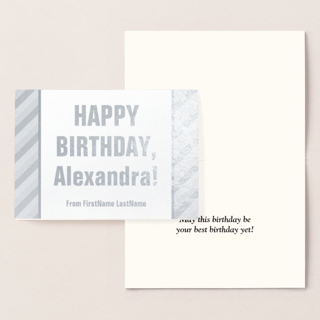 Eye-Catching "HAPPY BIRTHDAY" Card (Display)