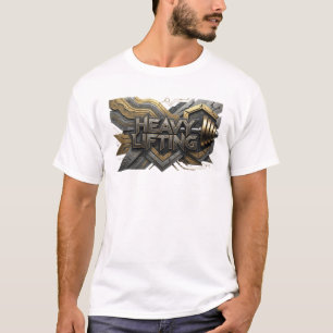 Eye-Catching Orange HEAVY LIFTING Shirt Design