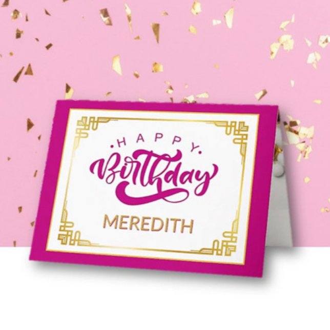 Eye Catching! Personalised Happy Birthday Card (Creator Uploaded)