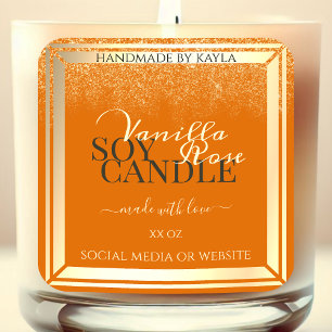 Eye Catching Product Packaging Labels Orange Gold