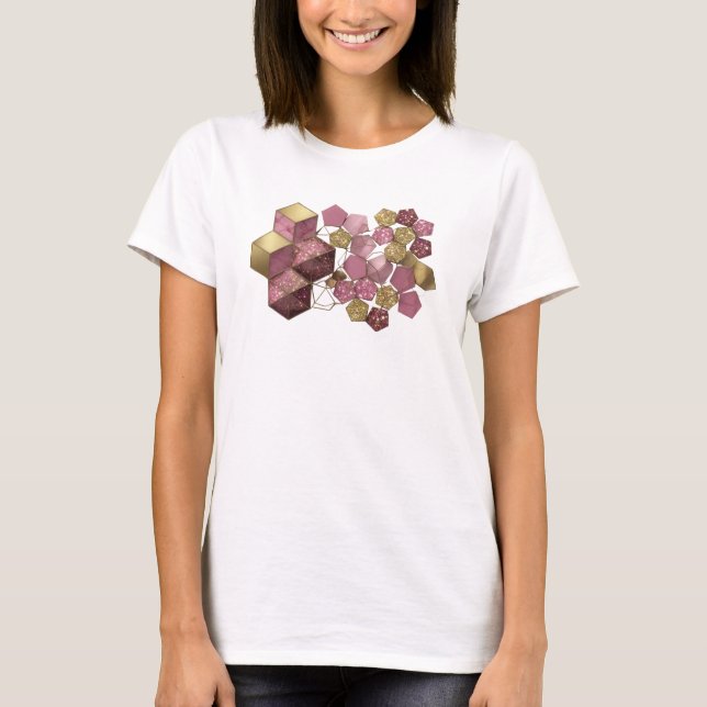 Eye-Catching Red ABSTRACT ART Design T-Shirt (Front)