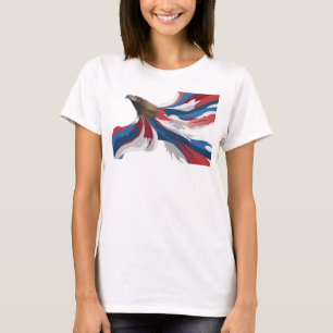 Eye-Catching Red Abstract Eagle Custom Creation T-Shirt