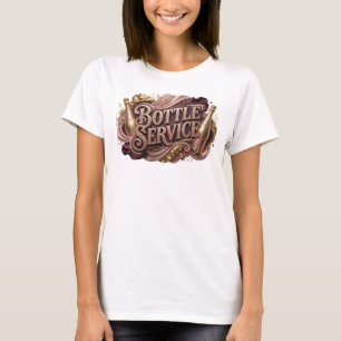 Eye-Catching Red BOTTLE SERVICE Shirt Design