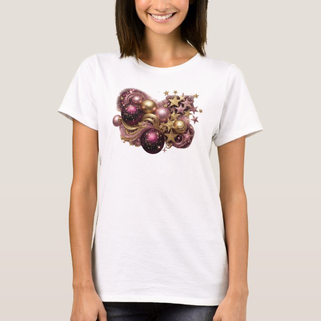 Eye-Catching Red CHRISTMAS MAGIC Tee (Front)