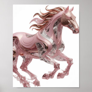 Eye-Catching Silver ABSTRACT ART Design Poster