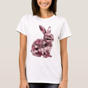 Eye-Catching Silver ABSTRACT ART Graphic Design T-Shirt