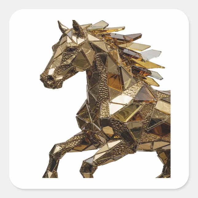 Eye-Catching Silver Abstract Sticker Art (Front)