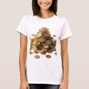 Eye-Catching Silver GEMS OF SUCCESS Artistic Motif T-Shirt