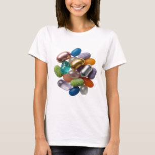 Eye-Catching Silver GUMMY BEARS Text Design T-Shirt