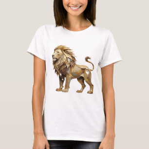 Eye-Catching Silver LION KING Modern Design T-Shirt