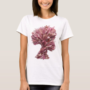 Eye-Catching Silver PINK PAPER ART Slogan Design T-Shirt