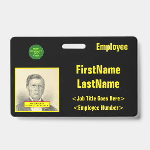 Eye-Catching Staff Identification ID Badge