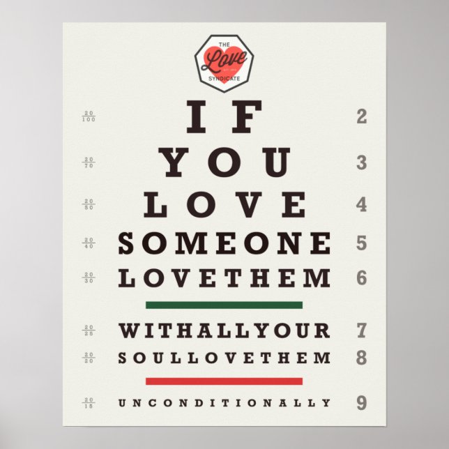Eye Chart (16 x 20) Poster (Front)