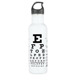 Eye Chart 710 Ml Water Bottle