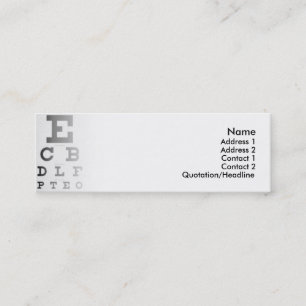 Eye Chart Business Card