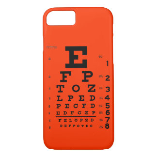 Eye Chart Customisable background colour phone Case-Mate iPhone Case