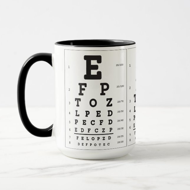 Eye Chart doctor  Mug (Left)