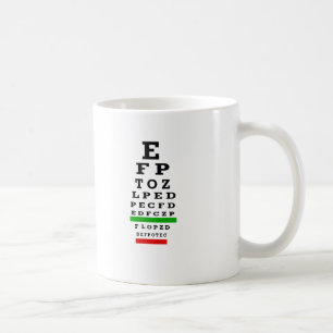 EYE CHART Gifts Coffee Mug