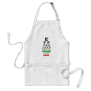 EYE CHART Gifts Standard Apron