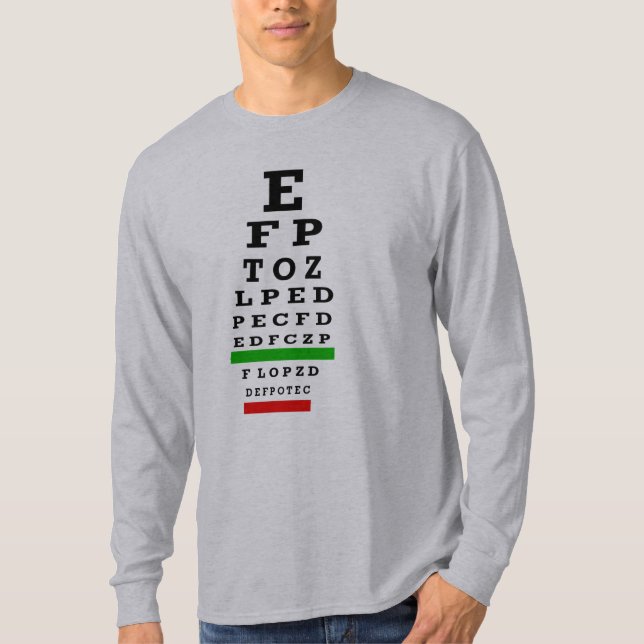 EYE CHART Gifts T-Shirt (Front)