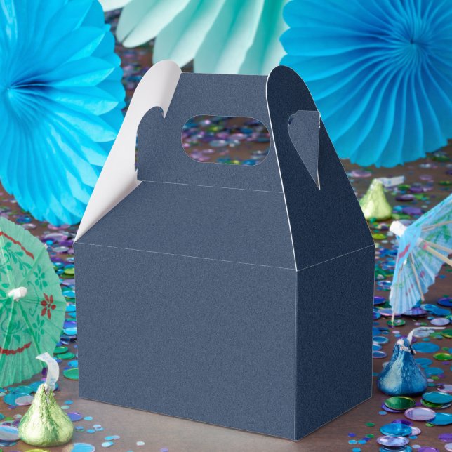 Eye Chasing Blue Texture Gift Ready Gable Box Desi (Party)