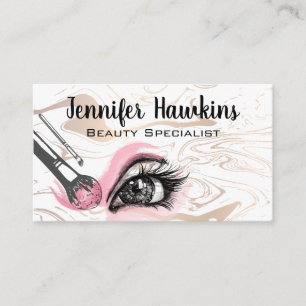 Eye Closeup   Makeup Brushes Loyalty Card