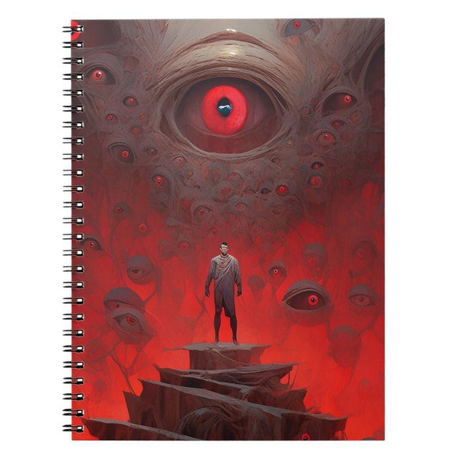 Eye Creatures Surreal Horror Art Notebook (Front)